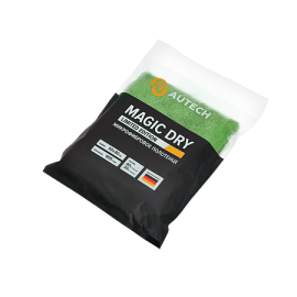 MAGIC DRY Микрофибровое полотенце 50*80 см, зелёное, 600гр/м2 для сушки авто Au-249g