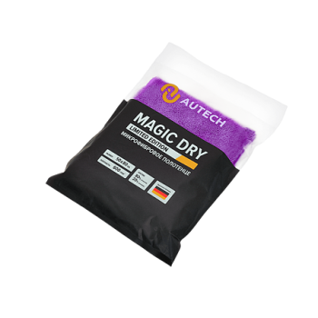 MAGIC DRY Микрофибровое полотенце 50*80 см, фиолетовое, 600гр/м2 для сушки авто Au-249p