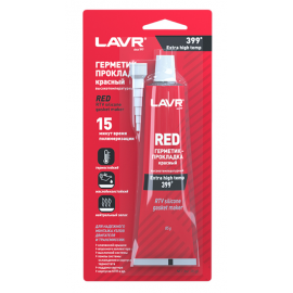 Герметик-прокладка красный высокотемпературный Red LAVR, 85 Г / Ln1737