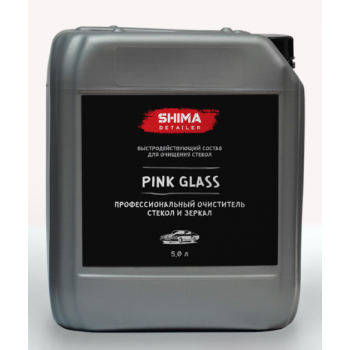 PINK GLASS Профессиональный очиститель стекол и зеркал 5л