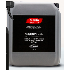 SHIMA FERRUM GEL Гелевый pH-нейтральный очиститель (ароматы bubble gum, cherry, new car) 5л