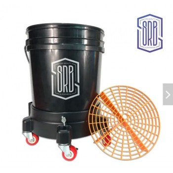 Ведро для детейлинга на колесиках с сепаратором 18 л